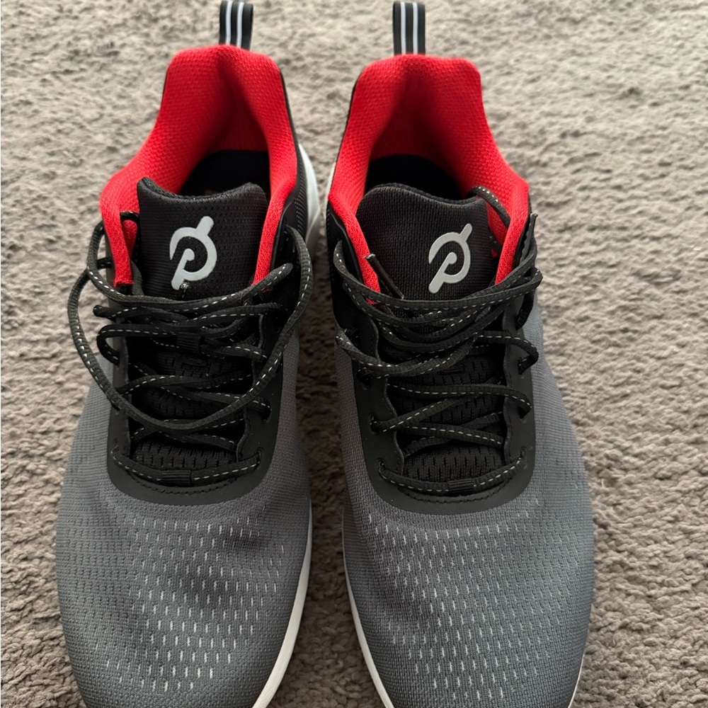 Peloton Men's Gray and Red Athletic Shoes Size 12